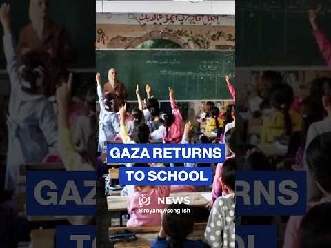 Gazan children go back to school
