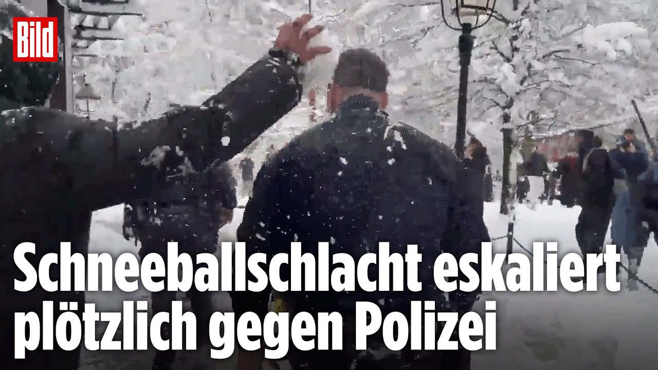 Schneeballattacke auf NYPD: Chaoten greifen Polizisten im Washington Square Park an