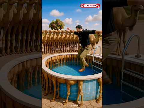 Camel wala swimming pool | #dreambaby #shorts