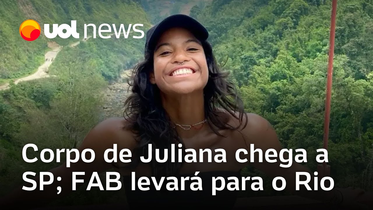 Corpo de Juliana chega a SP, e FAB fará o traslado até o Rio; brasileira morreu ao cair na Indonésia