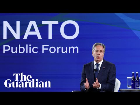 Blinken and Stoltenberg join world leaders at Nato public forum – watch live