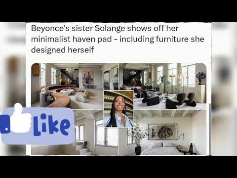 Beyonce's sister Solange shows off her minimalist haven pad - including furniture she designed