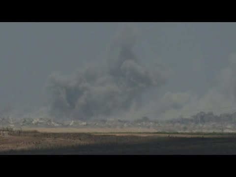 Heavy smoke billows over central Gaza amid Israeli operations | AFP
