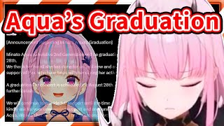 Calli Thoughts on Aqua's Graduation 【Mori Calliope / HololiveEN】