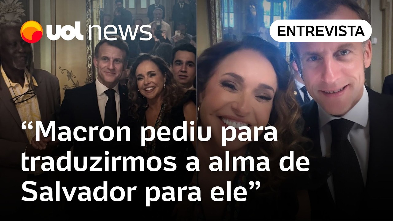 Daniela Mercury detalha encontro com Macron em Salvador: ‘Muito simpático, acessível e simples ‘