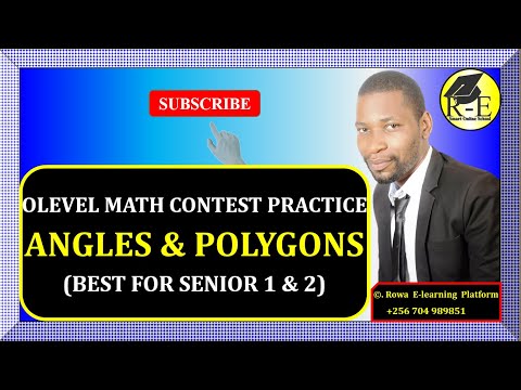 006A – OLEVEL MATH CONTEST PRACTICE – ANGLES AND POLYGONS | FOR SENIOR 1 & 2