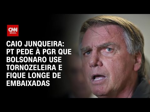 ​Caio Junqueira: PT pede à PGR uso de tornozeleira eletrônica em Bolsonaro | CNN PRIME TIME