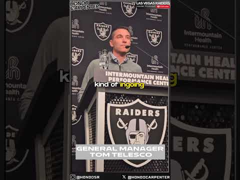 Las Vegas Raiders GM Tom Telesco On Aidan O'Connell Vs Gardner Minshew ...