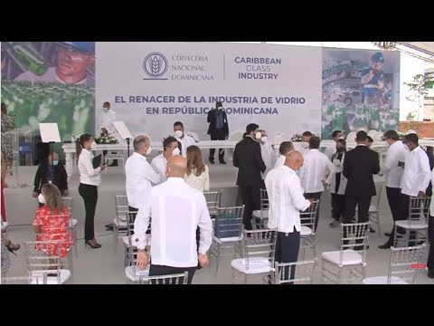 EN VIVO Primer picazo de fábrica de botellas de Cervecería Nacional Dominicana