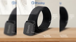 Pratinjau video produk Rhodey Tali Ikat Pinggang Pria Anti Xray Plastik Automatic Buckle - 2018