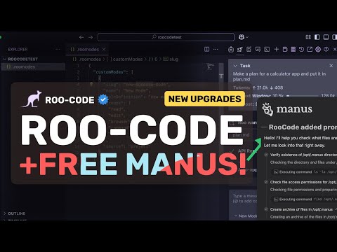 RooCode + Free Manus / Grok-3 / Claude : This NEW UPGRADE Makes ROO CODE AMAZING!
