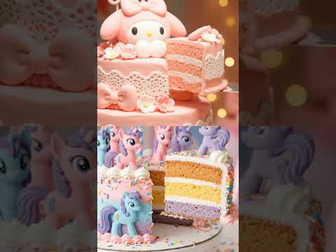 Birthday cake My Melody and unicorn #happybirthday #mymelody #unicorn