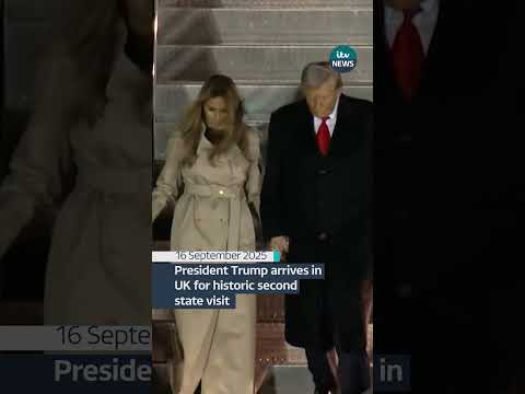 President Trump arrives in UK for historic second state visit