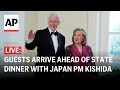 LIVE: Guests arrive to White House state dinner with Biden, Japan PM Fumio Kishida