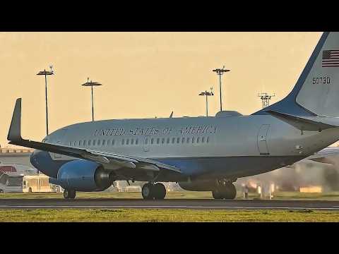United States Air Force C-40 Clipper Powerful Departure from Lisbon!