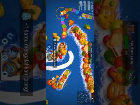 cacing besar meledak#short