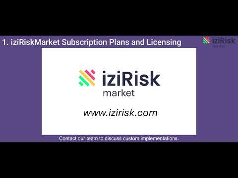1 IziRiskMarket Subscription Plans and Licensing