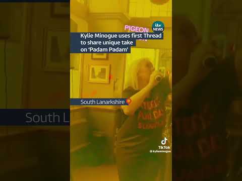 Kylie Minogue uses first Thread to share unique take on ‘Padam Padam’ #itvnews #padampadam #kylie