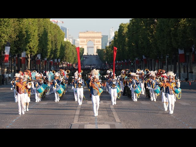Kehadiran Kontingen Satgas Patriot II di Bastille Day 2025