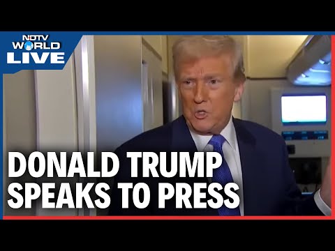 Trump LIVE | Donald Trump Live | Trump Speaks To Press Ahead Of His Arrival At Joint Base Andrew
