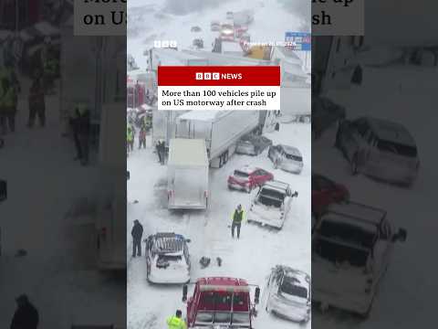More than 100 vehicles involved in pile up on a US motorway after crash. #Michigan #BBCNews