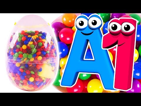 Giant Surprise Eggs Opening | Learn Colors & ABC Song for Children with Learning Toys & Kids Songs