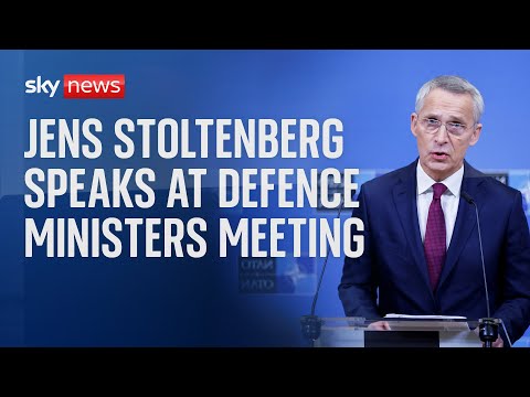 Watch live: NATO Secretary General Jens Stoltenberg speaks ahead of Defence Ministers