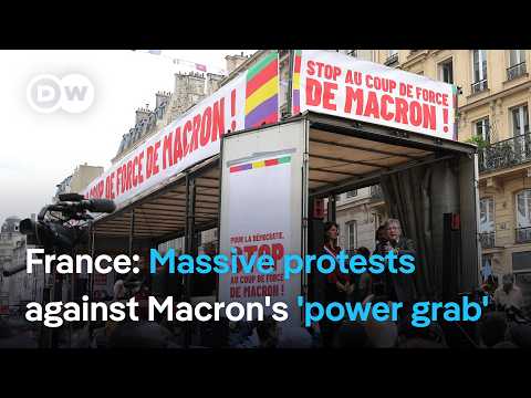 Tens of thousands rally after French President Macron picks a center-right Prime Minister | DW News