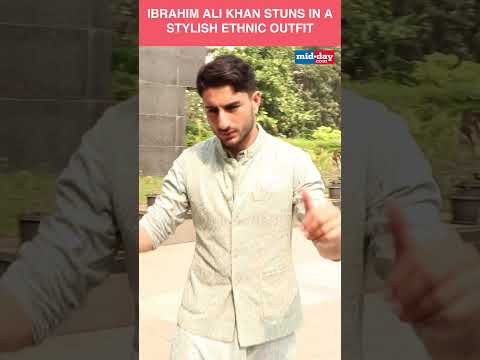 Ibrahim Ali Khan Stuns in a Stylish Ethnic Outfit  1K views  play Short