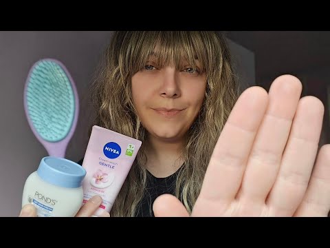 ASMR | GETTING YOU READY FOR BED ROLEPLAY | HAIR BRUSHING| WASHING YOUR FACE | PERSONAL ATTENTION