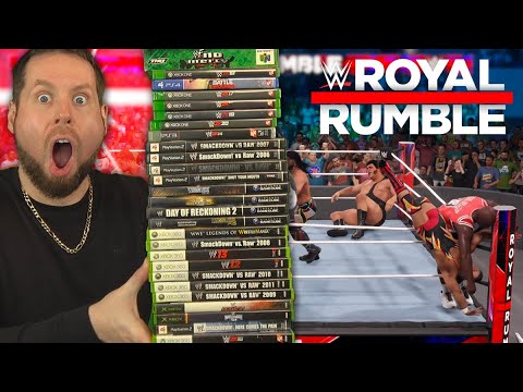 Attempting the Royal Rumble on EVERY WWE Video Game