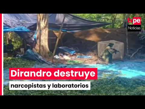 Dirandro destruye narcopista y laboratorios de droga en Pasco, Loreto y Ucayali