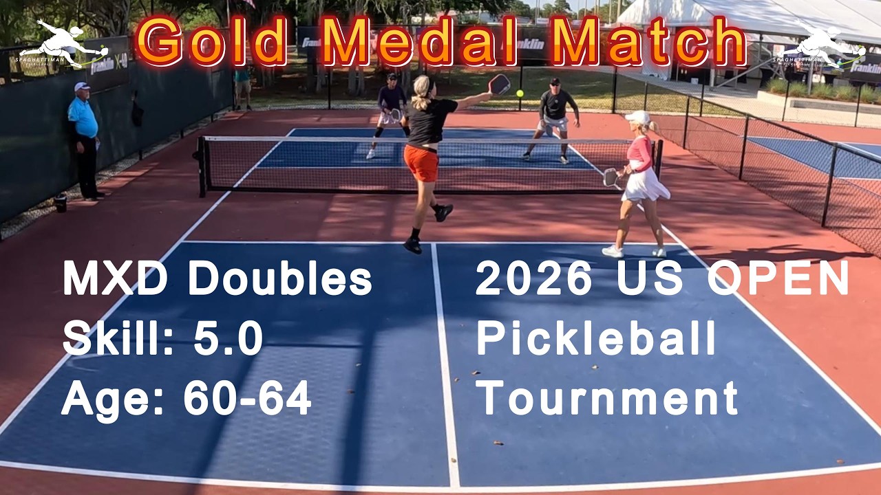 MXD Doubles Skill: 5.0, Age: 60-64 Gold Medal Pickleball Match - US Open 2026
