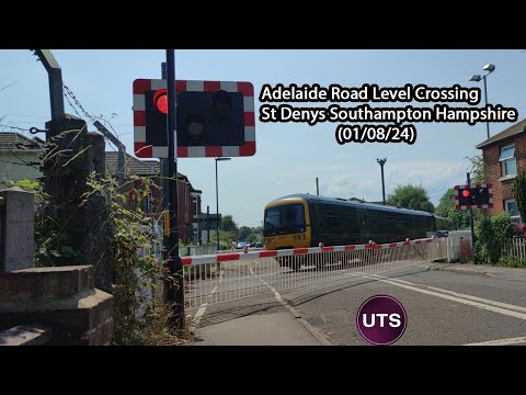 Adelaide Road Level Crossing St Denys Southampton Hampshire (01/08/24)