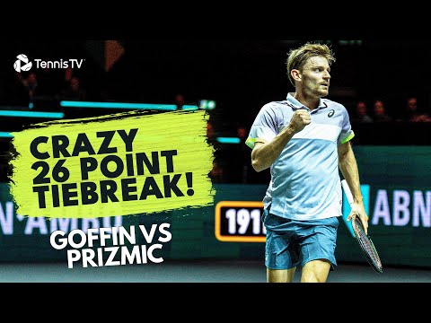 CRAZY 26-Point Tiebreak in Goffin vs Prizmic | Rotterdam 2024