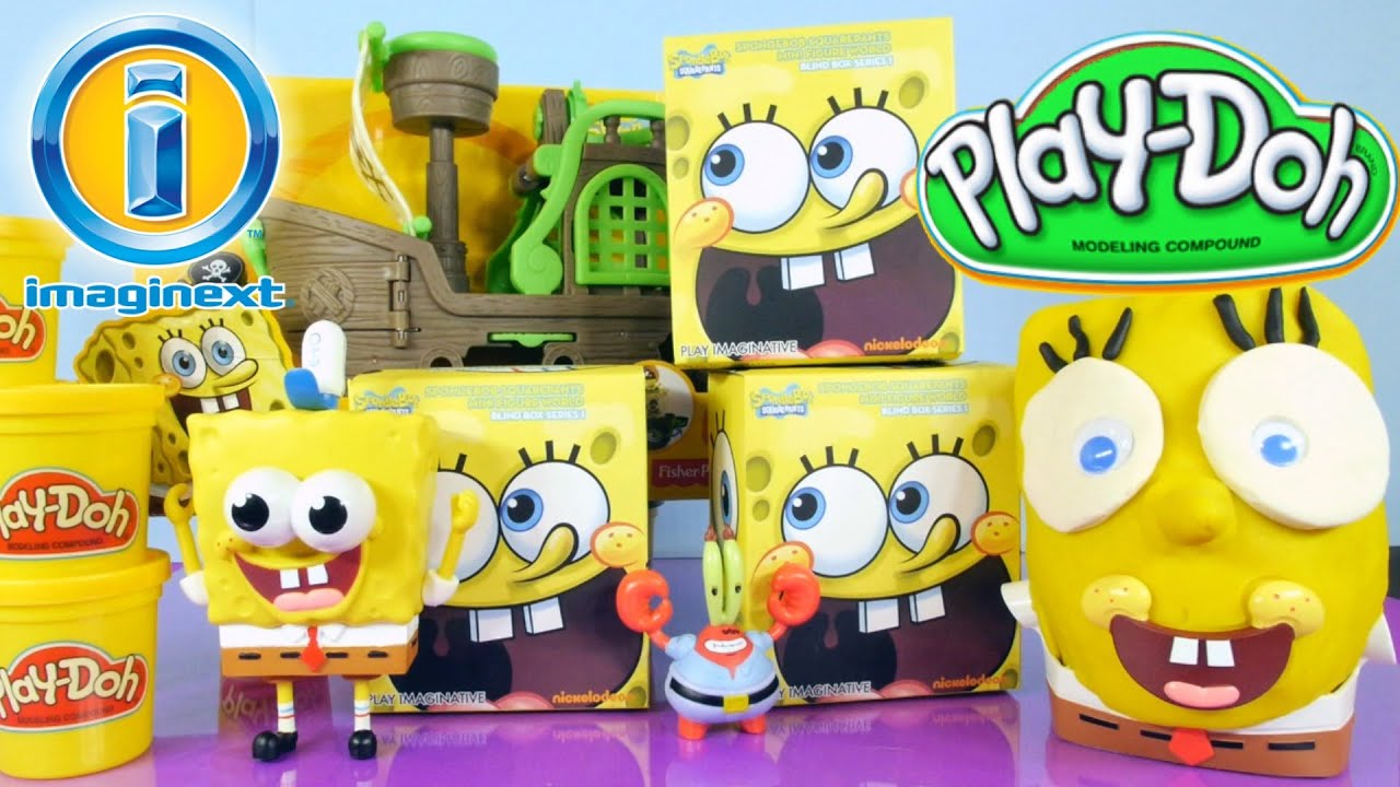 Play Doh Spongebob Squarepants Mystery Figure Toys Imaginext Pirate ...