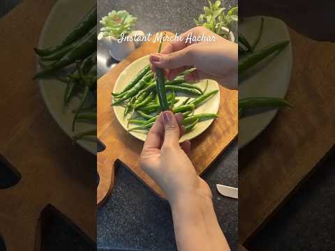 Instant Mirchi Aachar Recipe 🌶️ #aacharrecipe #chilli #foryou #recipe #trending #pickle