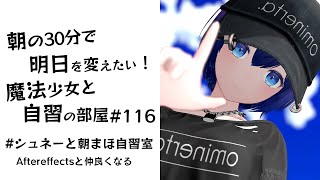 【朝活】朝の30分で明日を変えたい！魔法少女と自習の時間 #116  #シュネーと朝まほ自習室