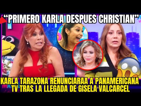 KARLA TARAZONA EXPL0TA Y ABANDONA PANAMERICANA TRAS LLEGADA DE GISELA VALCARCEL