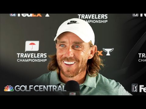 Tommy Fleetwood, Justin Thomas reflect on Travelers Round 2 conditions | Golf Central | Golf Channel