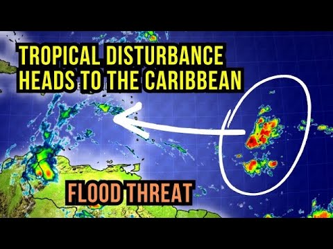 Tropical Disturbance headed for the Caribbean…