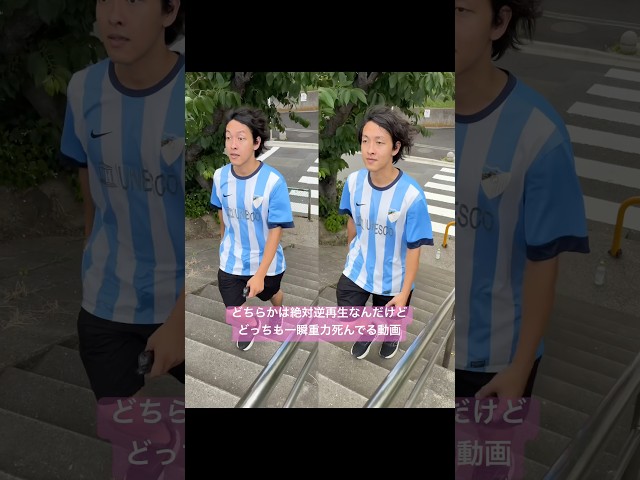 どっちが逆再生かよくわからん動画。#逆再生