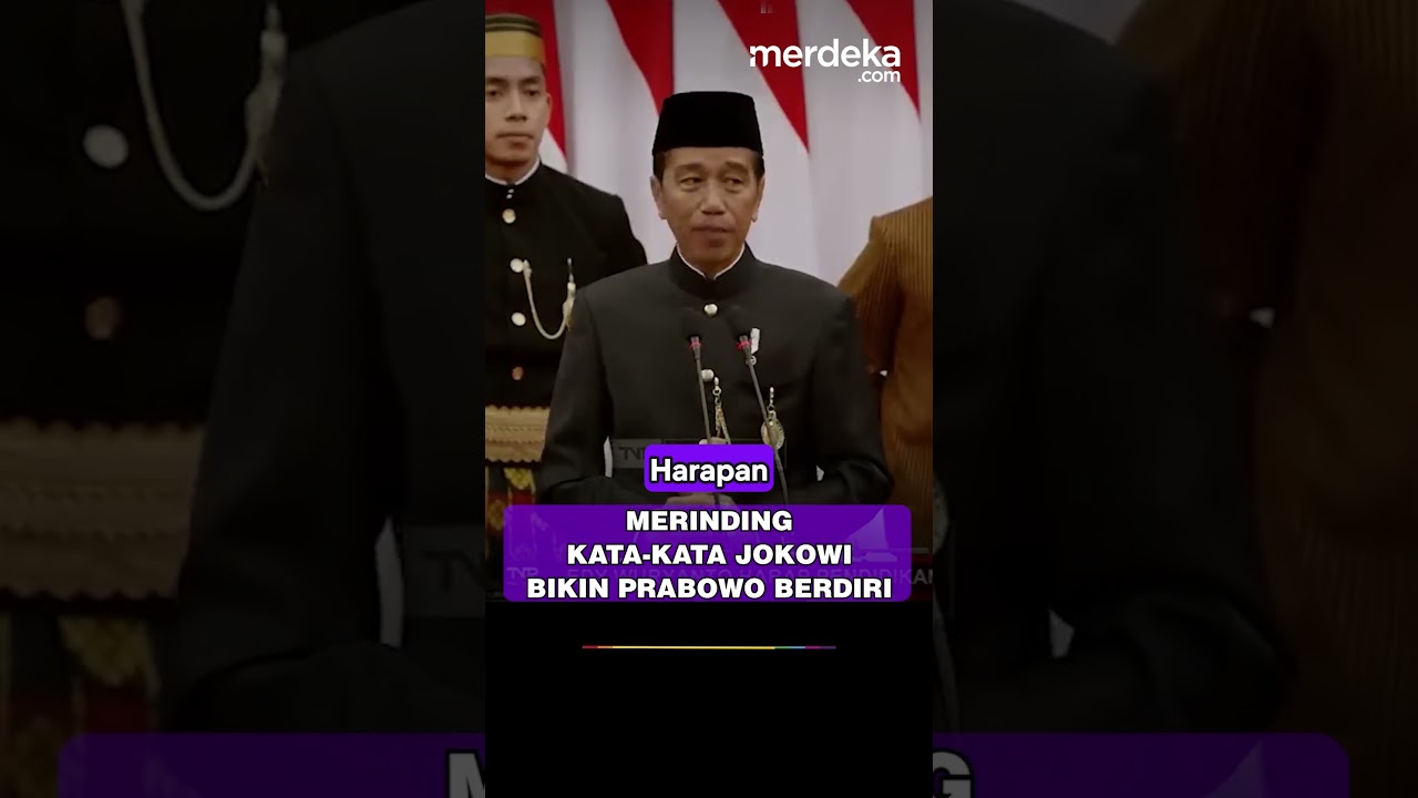 Kata-Kata Jokowi Bikin Prabowo Berdiri Sikap Sempurna di MPR/DPR #merdekadotcom