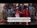 Joe Biden celebrates the Kansas City Chiefs dynasty