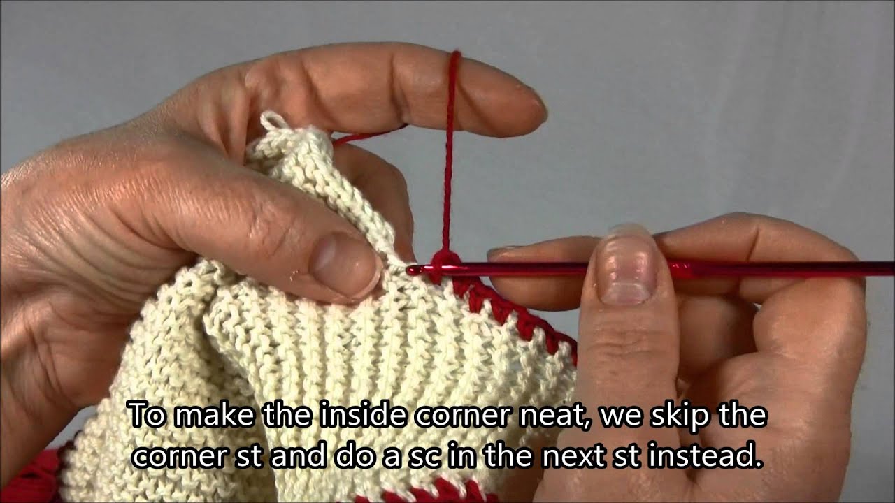Crochet Edging for Knitted Items YouTube