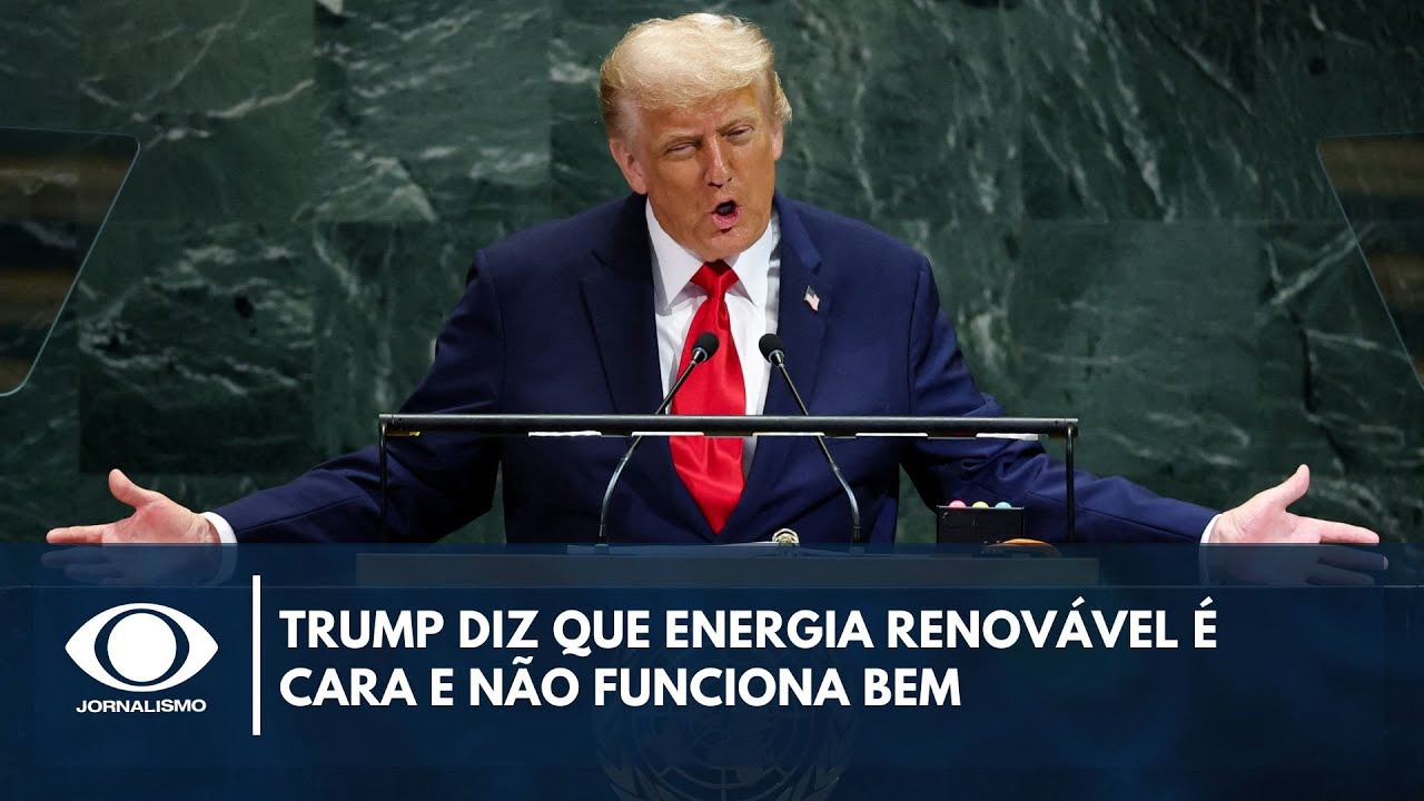 Trump diz que energia renovável é cara e não funciona bem