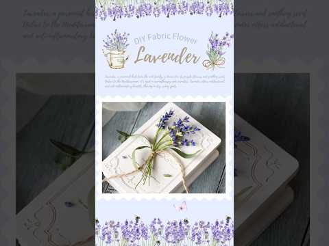 布花のラベンダーを作ったらリアルで可愛かった🩷How to make fabric lavender #布花#布花ラベンダー#花とあそぶ暮らし