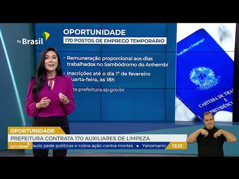 SP | Prefeitura contrata 170 auxiliares de limpeza para o carnaval