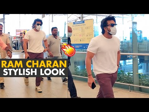 RRR actor Ram Charan spotted at Hyderabad airport, looks super stylish