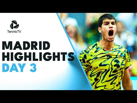 Alcaraz; Rublev, Rune, Zverev & More In Action | Madrid 2023 Highlights Day 3